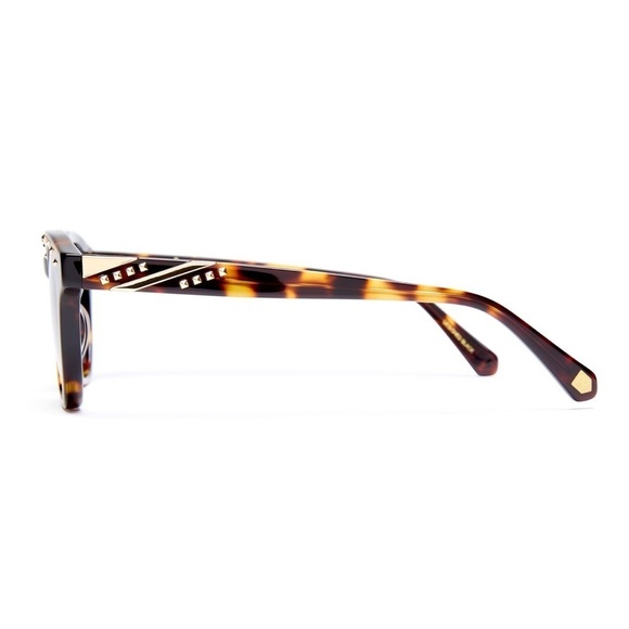 New Coco and Breezy Acacia Tortoise 204 Studded Sunglasses Brown main image 10